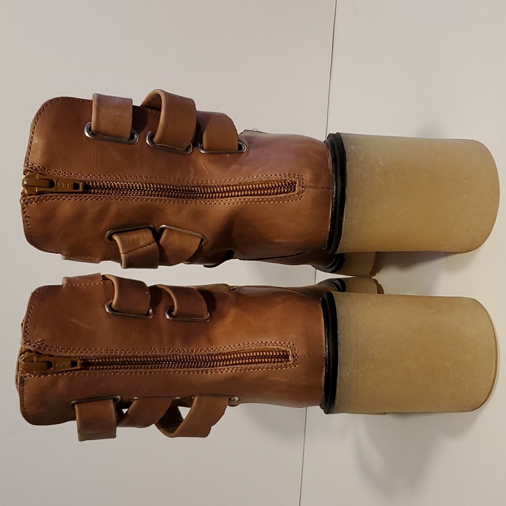 Free People Jesse Cut Out Platform Boot In Tan Size 10 NWOT'S - Picture 4 of 11